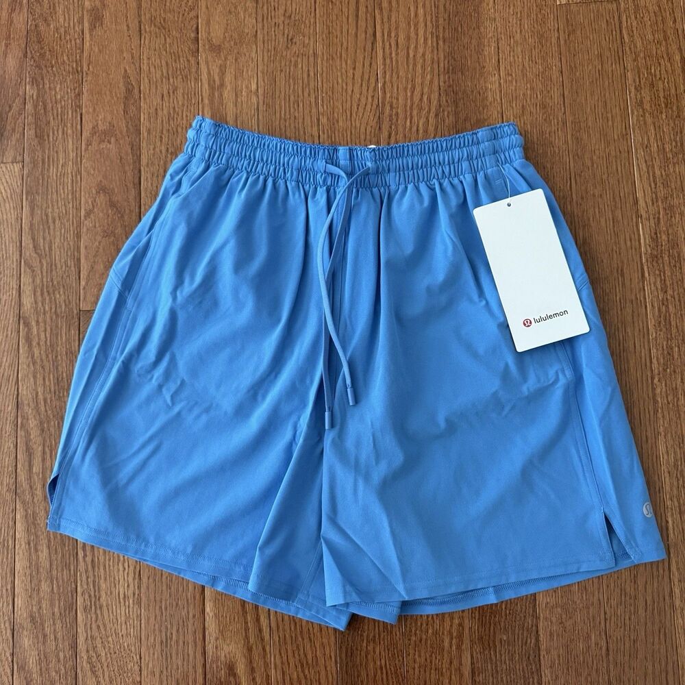 Lululemon Women’s Pace Rival High Rise Shorts Sz 4 Pool Party Blue Lined 5” NWT